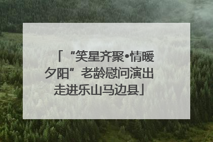 “笑星齐聚•情暖夕阳”老龄慰问演出走进乐山马边县