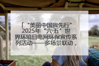 “美丽中国我先行” 2025年“六·五”世界环境日电网环保宣传系列活动——多场景联动，共筑生态发展新图景
