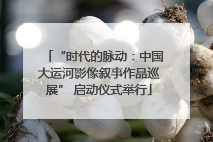 “时代的脉动：中国大运河影像叙事作品巡展” 启动仪式举行