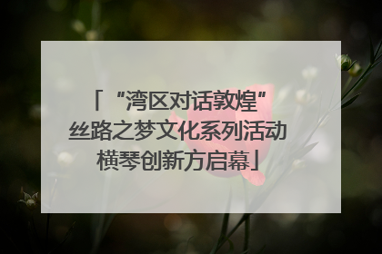 “湾区对话敦煌” 丝路之梦文化系列活动横琴创新方启幕
