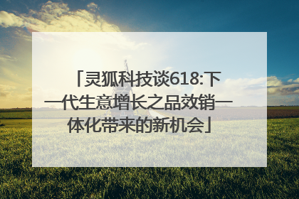 灵狐科技谈618:下一代生意增长之品效销一体化带来的新机会