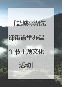 盐城亭湖先锋街道举办端午节主题文化活动