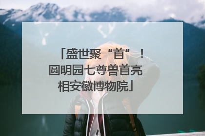 盛世聚“首”！圆明园七尊兽首亮相安徽博物院