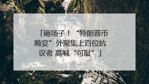 砸场子！“特朗普币晚宴”外聚集上百位抗议者 高喊“可耻”