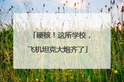 硬核！这所学校，飞机坦克大炮齐了