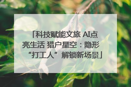 科技赋能文旅 AI点亮生活 猎户星空：隐形“打工人”解锁新场景