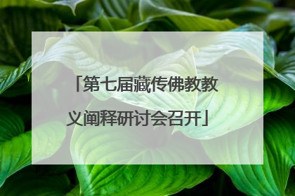 第七届藏传佛教教义阐释研讨会召开