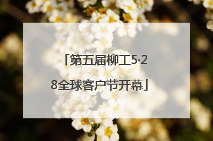 第五届柳工5·28全球客户节开幕