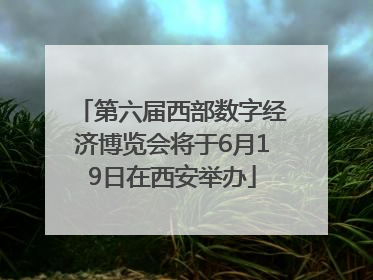 第六届西部数字经济博览会将于6月19日在西安举办