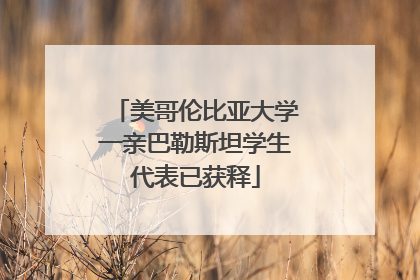 美哥伦比亚大学一亲巴勒斯坦学生代表已获释