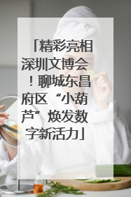精彩亮相深圳文博会！聊城东昌府区“小葫芦”焕发数字新活力