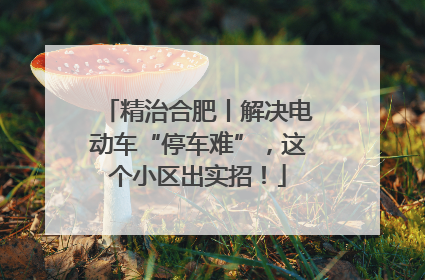 精治合肥丨解决电动车“停车难”，这个小区出实招！