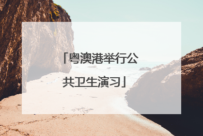 粤澳港举行公共卫生演习