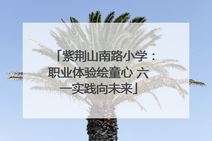 紫荆山南路小学：职业体验绘童心 六一实践向未来