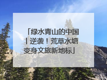 绿水青山的中国丨逆袭！荒草水塘变身文旅新地标