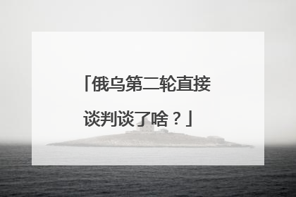 俄乌第二轮直接谈判谈了啥？