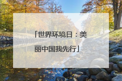世界环境日：美丽中国我先行