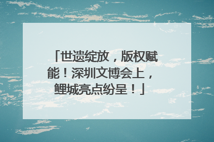 世遗绽放，版权赋能！深圳文博会上，鲤城亮点纷呈！