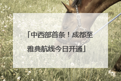 中西部首条！成都至雅典航线今日开通