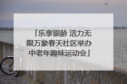 乐享银龄 活力无限万象春天社区举办中老年趣味运动会