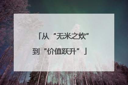 从“无米之炊”到“价值跃升”