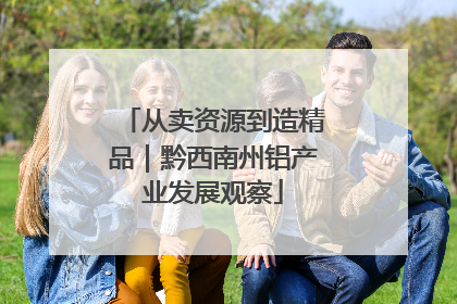 从卖资源到造精品｜黔西南州铝产业发展观察