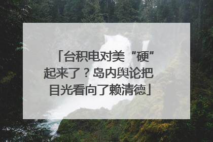台积电对美“硬”起来了？岛内舆论把目光看向了赖清德