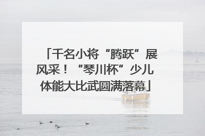 千名小将“腾跃”展风采！“琴川杯”少儿体能大比武圆满落幕
