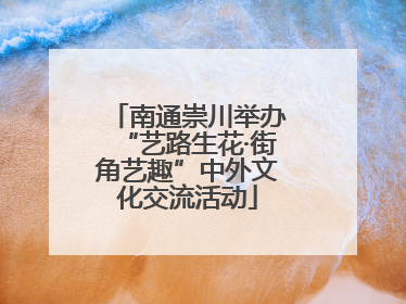 南通崇川举办“艺路生花·街角艺趣”中外文化交流活动