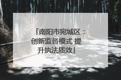 南阳市宛城区：创新监督模式 提升执法质效