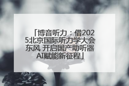 博音听力：借2025北京国际听力学大会东风 开启国产助听器AI赋能新征程