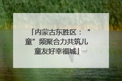 内蒙古东胜区：“童”频聚合力共筑儿童友好幸福城