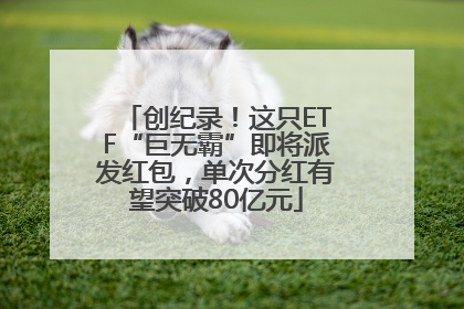 创纪录！这只ETF“巨无霸”即将派发红包，单次分红有望突破80亿元