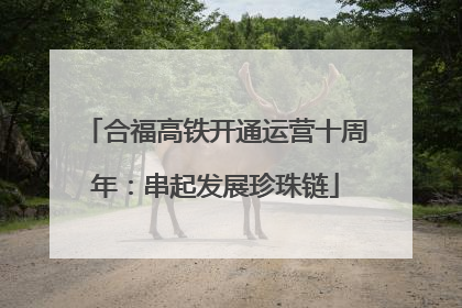 合福高铁开通运营十周年：串起发展珍珠链