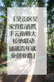 呈贡区吴家营街道携手云南师大 校地联动铺就青年就业创业路