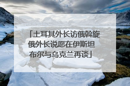 土耳其外长访俄斡旋 俄外长说愿在伊斯坦布尔与乌克兰再谈