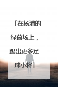 在杨浦的绿茵场上，踢出更多足球小将