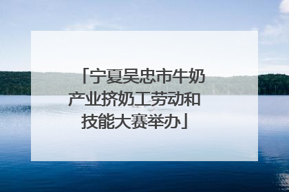 宁夏吴忠市牛奶产业挤奶工劳动和技能大赛举办