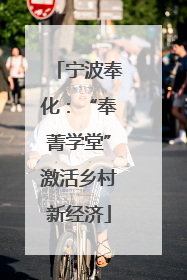 宁波奉化：“奉菁学堂”激活乡村新经济