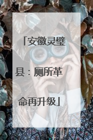 安徽灵璧县：厕所革命再升级