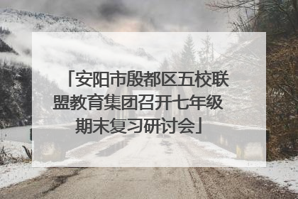 安阳市殷都区五校联盟教育集团召开七年级期末复习研讨会