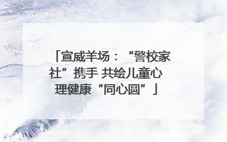 宣威羊场：“警校家社”携手 共绘儿童心理健康“同心圆”