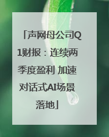 声网母公司Q1财报：连续两季度盈利 加速对话式AI场景落地