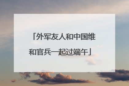 外军友人和中国维和官兵一起过端午