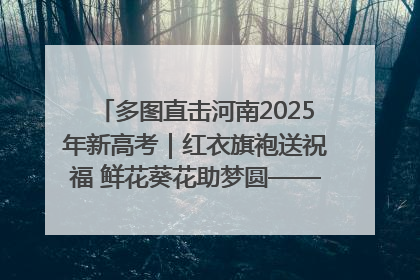 多图直击河南2025年新高考｜红衣旗袍送祝福 鲜花葵花助梦圆——尉氏县高考暖心送考
