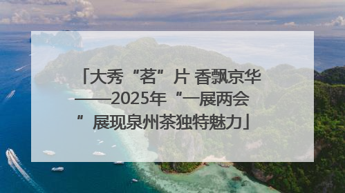 大秀“茗”片 香飘京华——2025年“一展两会”展现泉州茶独特魅力
