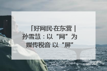 好网民·在东营｜孙雪慧：以“网”为媒传税音 以“屏”为介助发展