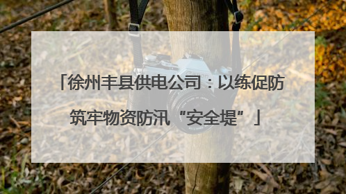 徐州丰县供电公司：以练促防 筑牢物资防汛“安全堤”