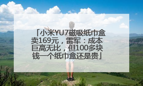 小米YU7磁吸纸巾盒卖169元，雷军：成本巨高无比，但100多块钱一个纸巾盒还是贵