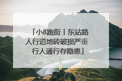 小8跑街丨东站路人行道地砖破损严重 行人通行存隐患